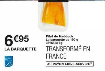 Monoprix Filet De Haddock offre