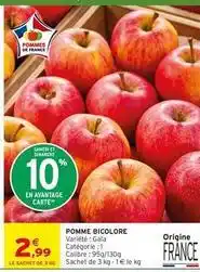 Intermarché Pomme bicolore offre