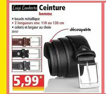 Ceinture Homme Luigi Lamberto