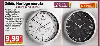 Norma Horloge Mural Mebus offre