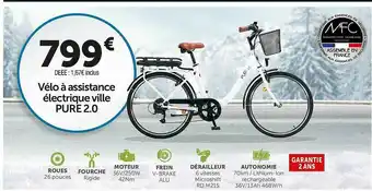 Roady Vélo à Assistance électrique Ville Pure 2.0 offre