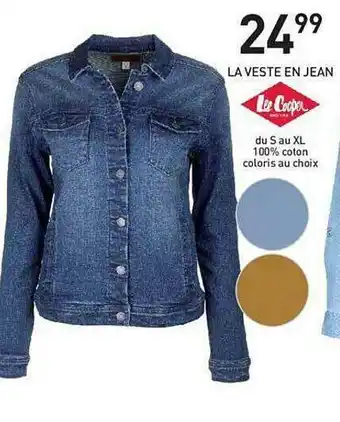 Stokomani La Veste En Jean Lee Cooper offre
