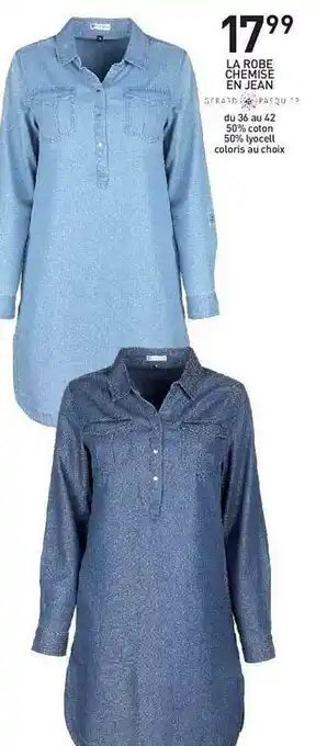 Stokomani La Robe Chemise En Jean offre