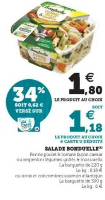 U Express Salade Bonduelle offre