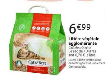 Promo Litiere Compacte Agglomerante Chez E Leclerc