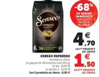 U Express Senseo Espresso offre