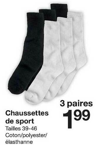 Zeeman Chaussettes De Sport offre