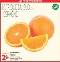 Auchan Supermarché Auchan - oranges a jus offre