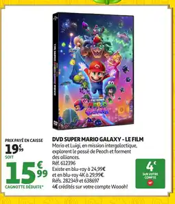 Auchan Dvd super mario galaxy - le film offre