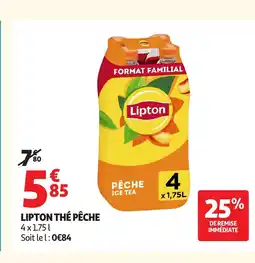 Auchan LIPTON Thé pêche offre