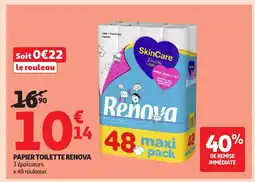 Auchan RENOVA Papier toilette offre