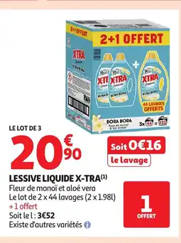 Auchan X-TRA Lessivve liquide offre