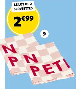 GiFi 2 serviettes de table offre