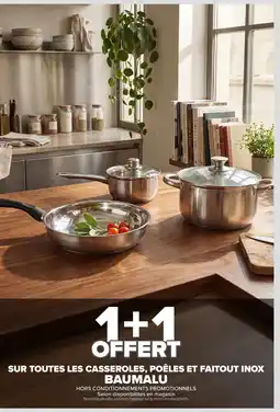 Carrefour BAUMALU Sur toutes les casseroles, poêles et faitout inox offre