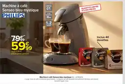 Carrefour PHILIPS Machine à café Senseo bleu mystique offre