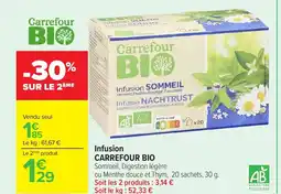 Carrefour CARREFOUR BIO Infusion offre