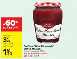 Carrefour BONNE MAMAN Confiture Offre Découverte offre