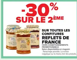 Carrefour REFLETS DE FRANCE Sur toutes les confitures offre