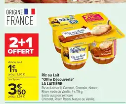 Carrefour LA LAITIÈRE Riz au Lait Offre Découverte offre