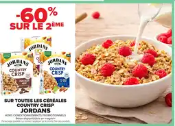 Carrefour JORDANS Sur toutes les céréales country crisp offre