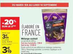 Carrefour Mélange cocktail offre