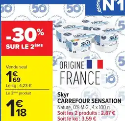 Carrefour CARREFOUR SENSATION Skyr offre