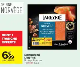 Carrefour LABEYRIE Saumon fumé offre