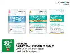 Auchan Parapharmacie GRANIONS COLLAGÈNE+ BEAUTÉ offre