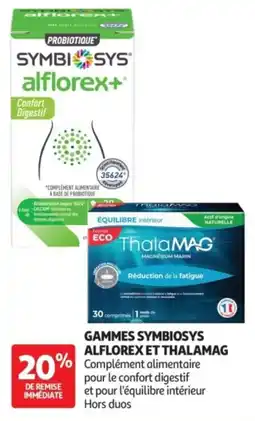 Auchan Parapharmacie Symbiosys Gammes Alflorex Et Thalamag offre