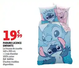 Auchan Stitch Parure licence enfants offre