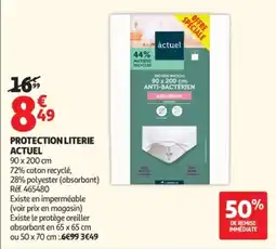 Auchan ACTUEL Protection literie offre