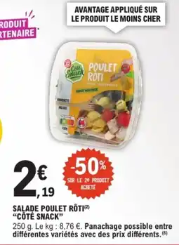 E.Leclerc Côté Snack Salade poulet rôti offre