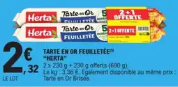 E.Leclerc Herta Tarte en Or Feuilletée offre