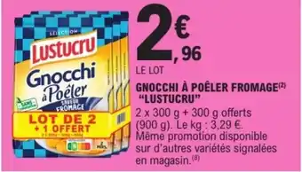 E.Leclerc Lustucru Gnocchi à Poêler offre