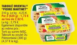 E.Leclerc Pierre Martinet Taboulé Oriental offre