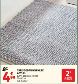 Auchan TAPIS DE BAIN CHENILLE offre