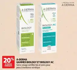 Auchan Parapharmacie A-DERMA GAMES BIOLOGY ET BIOLOGY AC offre