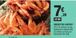 E.Leclerc CREVETTES CUITES offre
