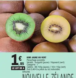 E.Leclerc KIWI JAUNE OU VERT offre