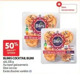 Auchan Blini Blinis Cocktail offre