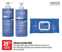 Auchan Parapharmacie Uriage gamme bébé offre