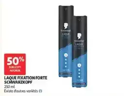 Auchan Schwarzkopf laque fixation forte offre