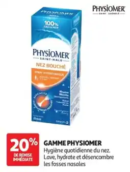 Auchan Parapharmacie PHYSIOMER NEZ BOUCHÉ offre