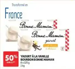 Auchan Bonne Maman Yaourt à la vanille offre
