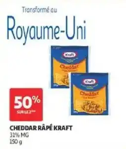 Auchan Kraft Cheddar râpé offre