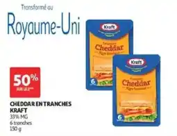 Auchan KRAFT CHEDDAR EN TRANCHES offre