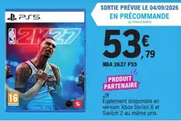 E.Leclerc 2K NBA 2K27 PS5 offre