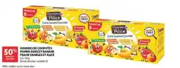 Auchan Charles Alice Gourdes de compotes offre