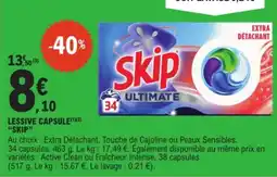 E.Leclerc SKIP Lessive capsule offre