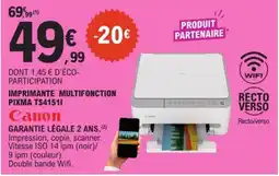 E.Leclerc Canon IMPRIMANTE MULTIFONCTION PIXMA TS4151I offre